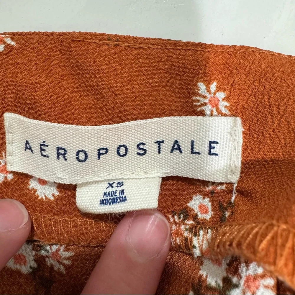Aeropostale‎ Floral Rust Skirt - Picture 3 of 6